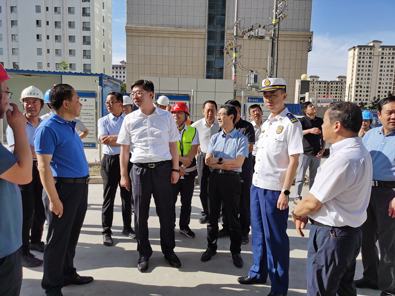 酒泉市委副书记市长王立奇一行调研指导市法院新审判法庭建设项目工作