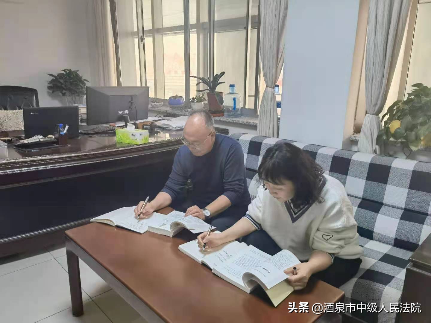 酒泉中院政法队伍教育整顿集中学习进行时！