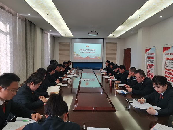 肃北县人民法院召开2021年度组织生活会暨民主评议党员大会.jpg