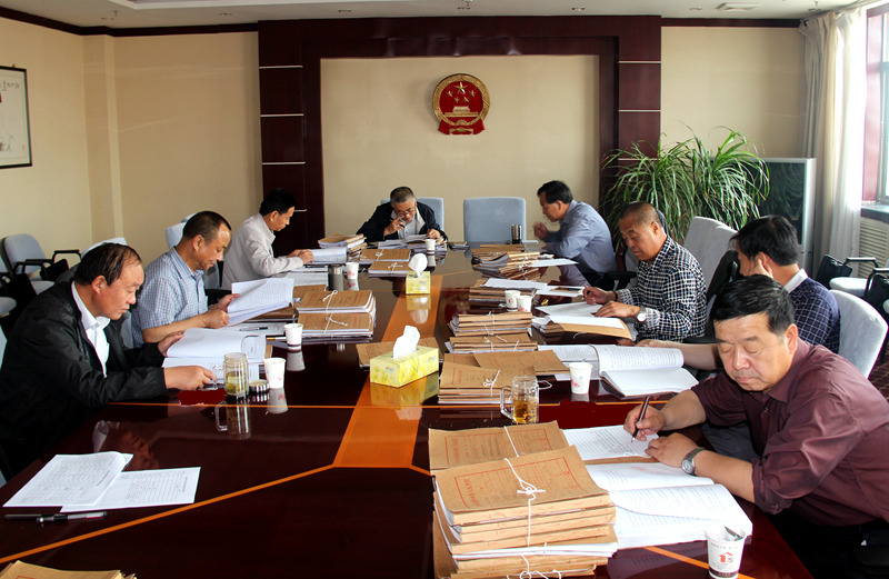 全市法院案件评查组认真评查案件_副本.jpg