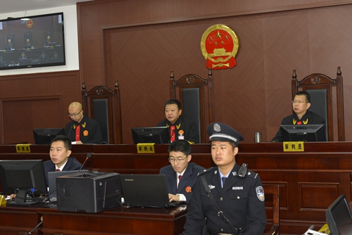 省法院副院长唐斌开庭审理重大刑事案件